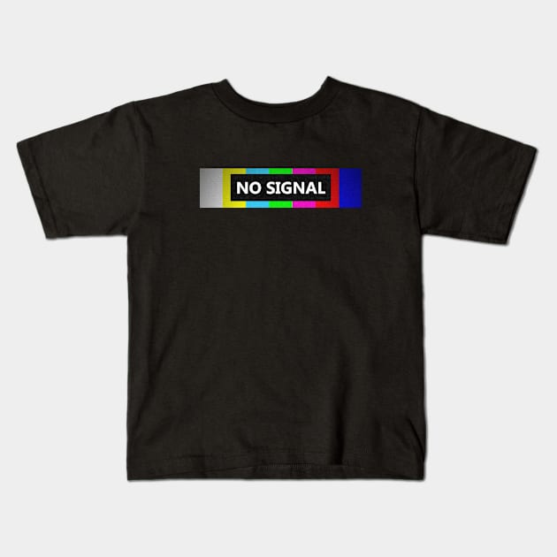 gaming shirt, no signal, gift idea Kids T-Shirt by Hercules t shirt shop